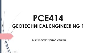 GEOTECHNICAL ENGINEERING 1 TIME RATE CONSOLIDATION