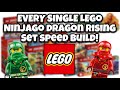 Every single lego ninjago dragons rising set speed build megacompilation 20232024