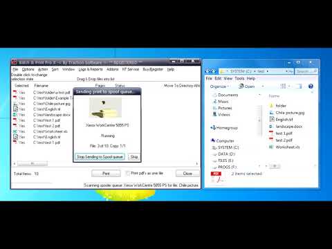 Batch & Print Pro - Drag and Drop example
