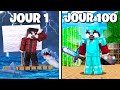 Jai survcu 100 jours sur un radeau en hardcore sur minecraft 