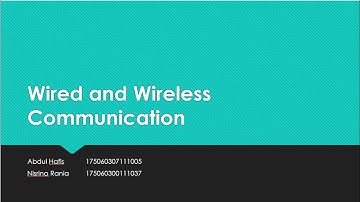 PRESENTATION WIRED WIRELESS COMMUNICATION