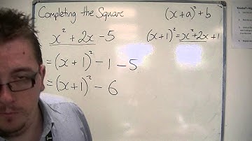 AQA Core 1 3.06a Completing the Square when a=1