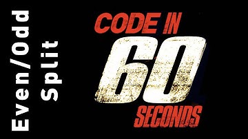 Convert Single Array into 2 Even and Odd Arrays
