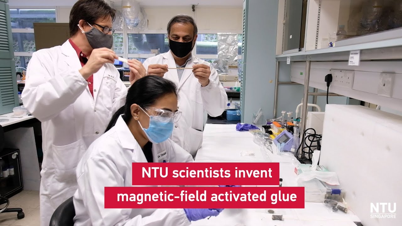 NTU Singapore scientists invent glue activated by a magnetic field ...