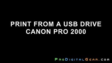 USB DRIVE PRINT Canon PRO 2000