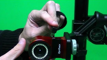 OptiTrack Motion Capture Setup Connecting USB Cable to Flex 13 Camera Alt View