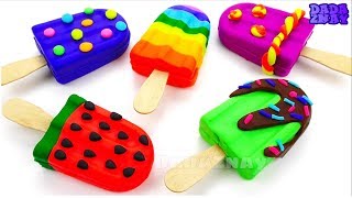 Лепим мороженое из Play Doh своими руками| Поделки из пластилина Плей До|Учим цвета| Видео для детей