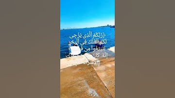 سورة الإسراء.ربكم الذي يزجي لكم الفلك في البحر .