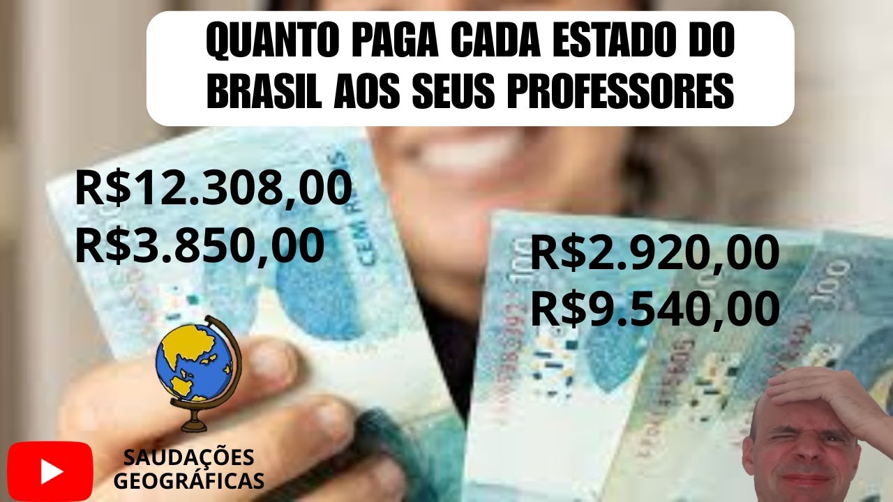 QUANTO CADA ESTADO PAGA AOS SEUS PROFESSORES NO BRASIL