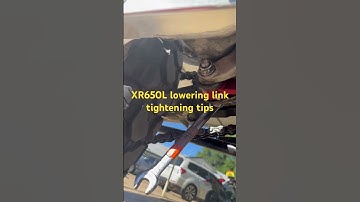 XR 650L lowering link tightening tips ￼