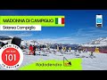Pinzolo madonna di campiglio italy  ski run 101 rododendro from top to bottom