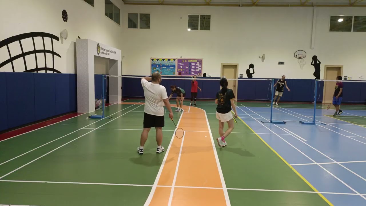 Badminton queuing with RACKET MASTER group_Jan. 14, 2026_Micho, Homer, Richmond & Carla
