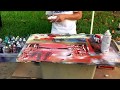 Spray Paint Art LIVE Tutorial: Red Mountains by Ticasso