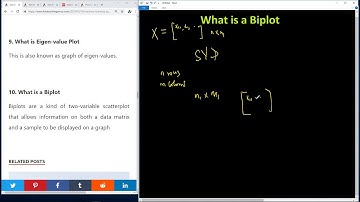Question 10 -  What is a biplot in Machine Learning and Data Science