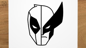 How to draw DEADPOOL and WOLVERINE step by step, EASY