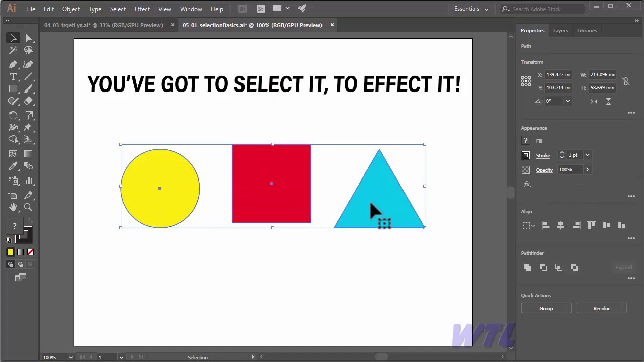 Using the Selection and Direct Selection tools Adobe illustrator ...