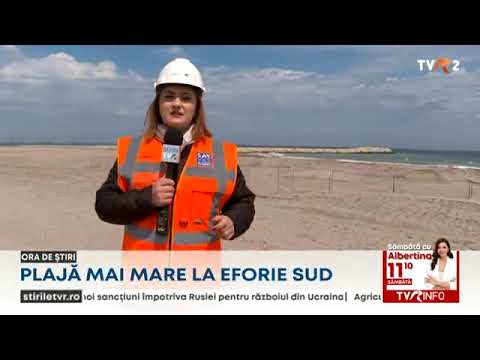 Plajele din Eforie Sud se lărgesc considerabil