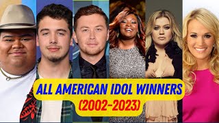 All American Idol Winners 2002-2023