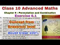Class 10 Advanced Maths Ch 6 Ex 6.1 | Permutation and Combination | Concept | SEBA