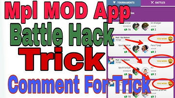 Mpl Pro Battle Hack Trick || MOD App Latest Version #mplhacktrick