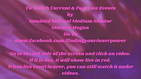 Watch Current & Past Live Events by Intuitive Medi...