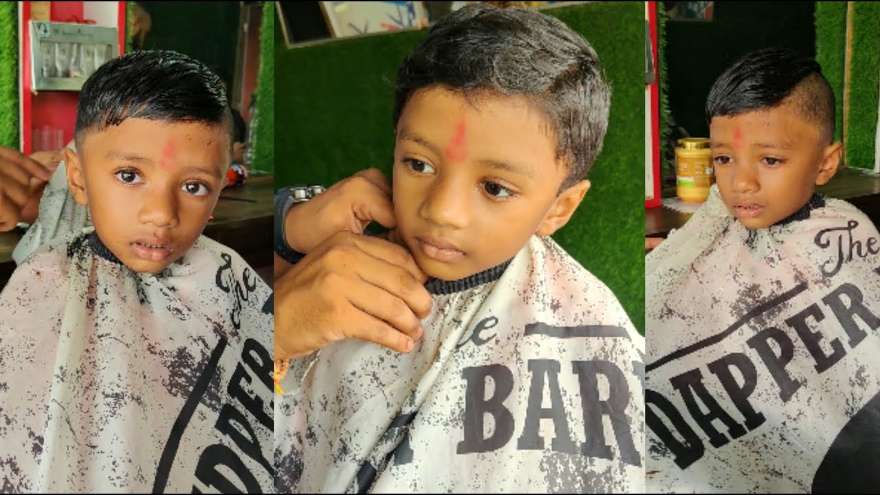 One Side Cutting Hairstyle Boy / Best Kids Hairstyles 2023 - YouTube