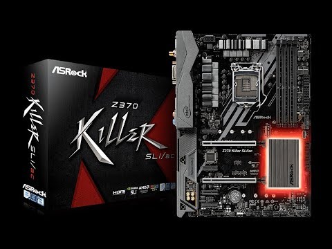 ASROCK z370 Killer SLI/AC Motherboard Unboxing - Best z370 motherboard under $150