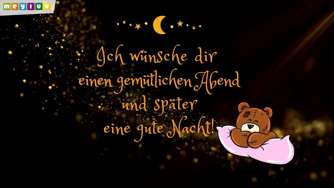 Gemütlichen Abend Und Später Eine Gute Nacht www.youtube.com