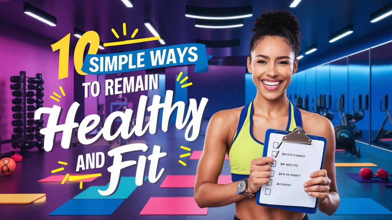 10 Simple Ways To Remain Healthy & Fit - YouTube