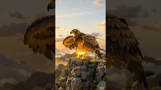 Golden Eagle's Legendary Transformation 🦅✨ | AI Generated Short