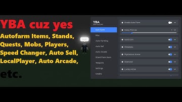 YBA cuz yes Script | Autofarm Items, Stands, Quests, Mobs, Players, Auto Sell, Auto Arcade [LuaXe]