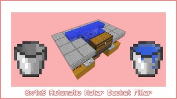 Redstone: Automatic Water Bucket Filler