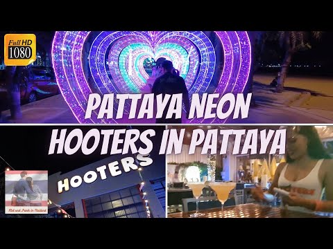 Pattaya Beach Road 💡🦉 Neon Beleuchtung und Besuch im Restaurant mit der "Eule" - Thailand März 2021