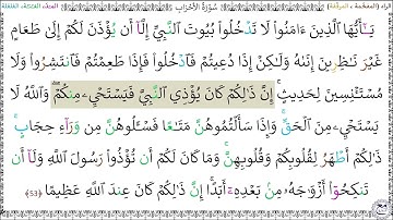سورةُ الأحزابِ (53) محمد صديق المنشاوي