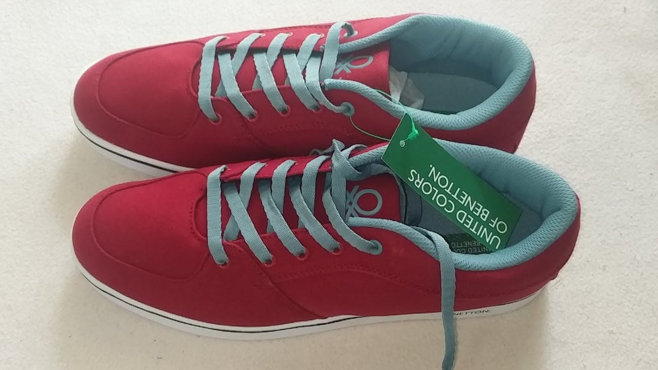 UNITED COLORS OF BENETTON RED SNEAKERS 