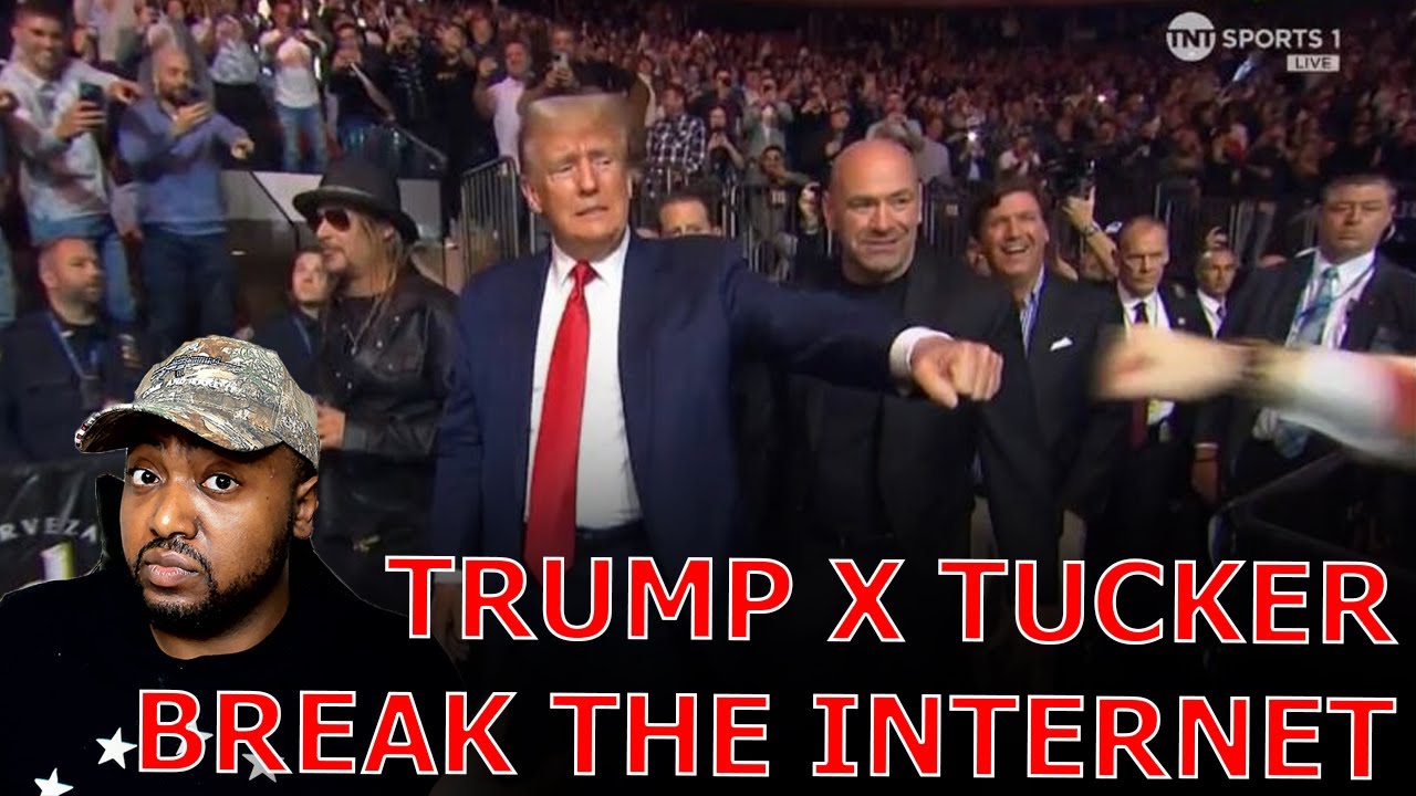 NYC Madison Square CROWD ERUPTS As Trump, Tucker Carlson, Don Jr, And Kid Rock Walkout At UFC 295!