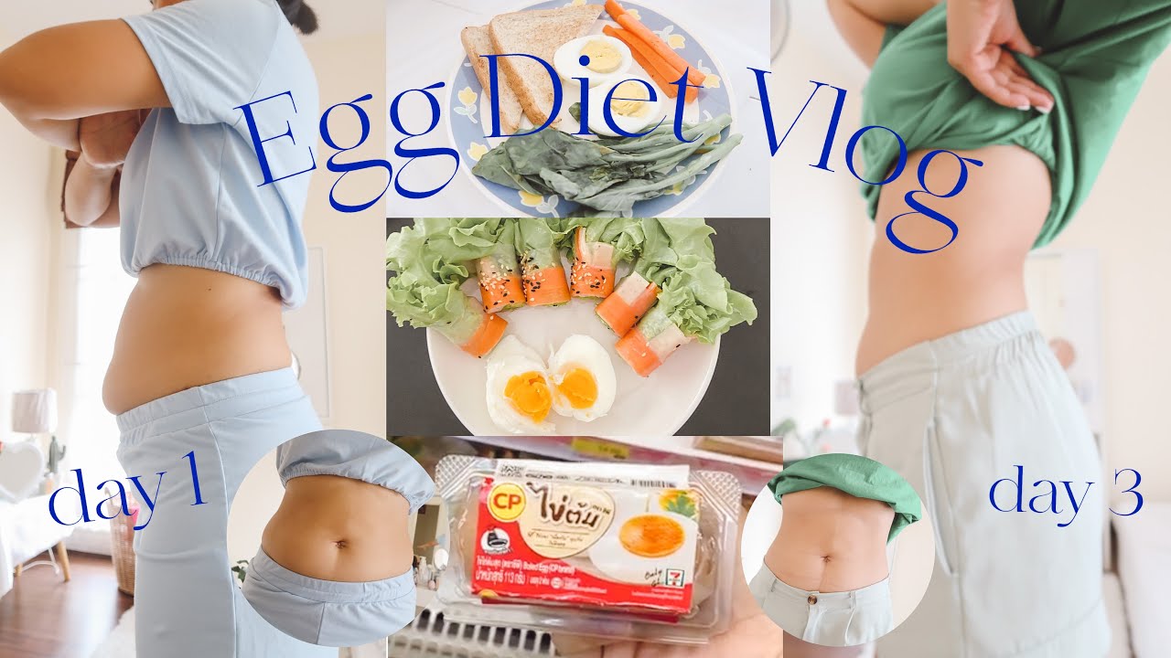 สูตรลดน้ําหนัก 3 วัน ด้วยไข่ต้ม  Update 2022  🥚Egg Diet Vlog for 3 days🥚ลดน้ำหนักเร่งด่วนด้วยไข่ต้ม 3 วัน (fatis coffee) |Tewfortew