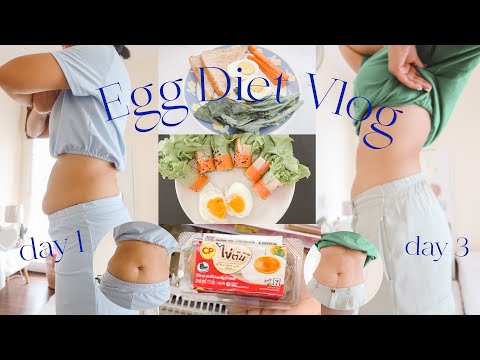 🥚Egg Diet Vlog for 3 days🥚ลดน้ำหนักเร่งด่วนด้วยไข่ต้ม 3 วัน (fatis coffee) |Tewfortew