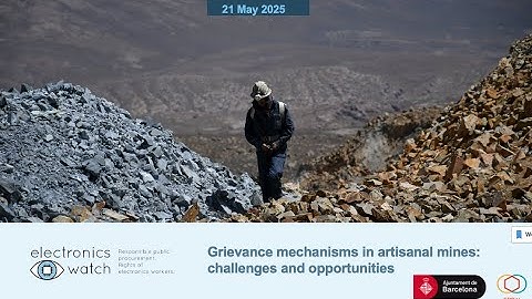 Grievance mechanisms in cooperative and artisanal mines