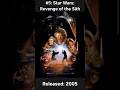 CoasterKrew's Favorite Movies: 5 - Revenge of the Sith #starwars #anakin #obiwankenobi #lightsaber
