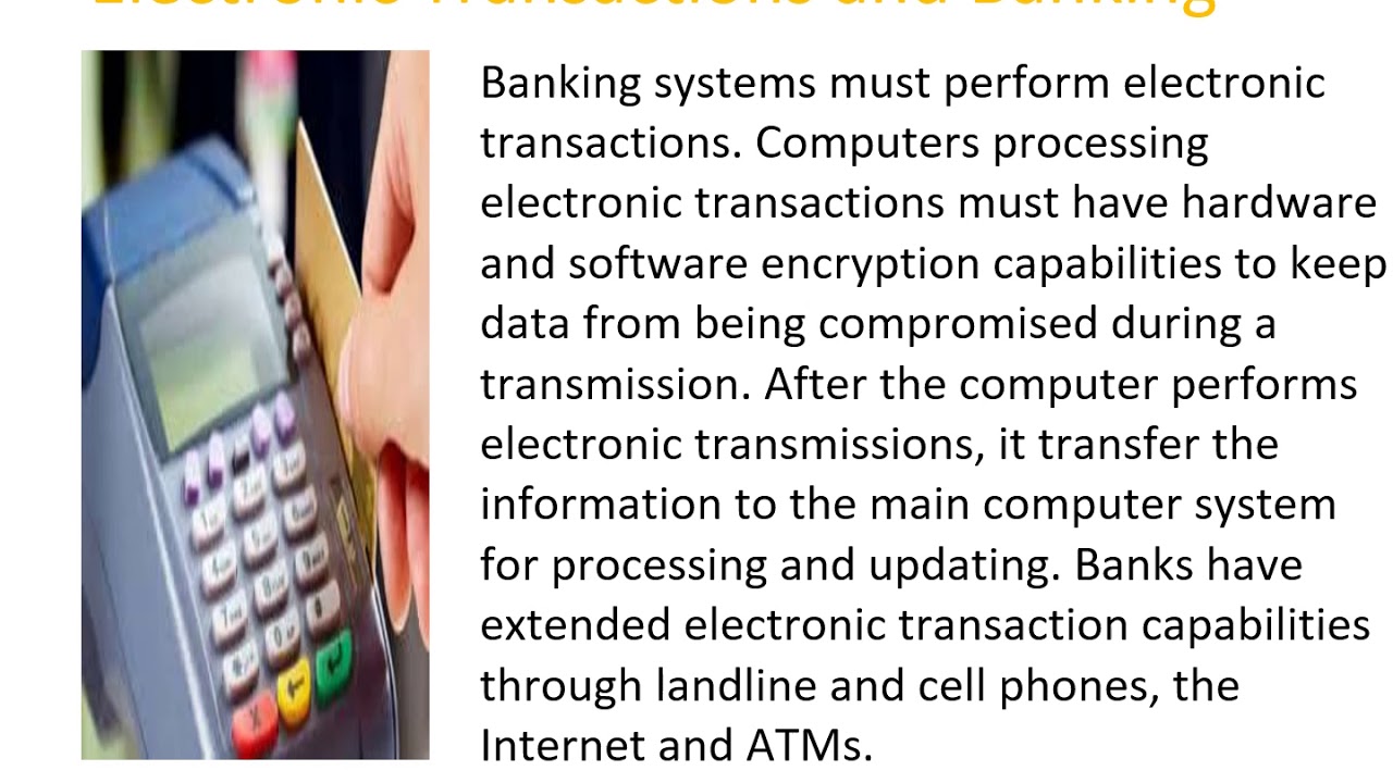 essay on use of computer in banking