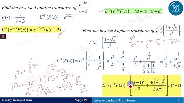 5 Inverse Laplace Transforms | Second Shifting Theorem