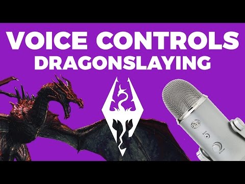 Killing Dragons with VOICE CONTROLS! | Voice Control Skyrim Highlight