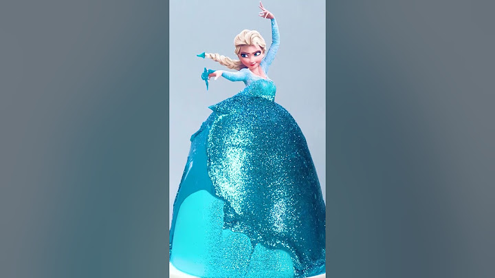 Amazing Tsunami Elsa Princess Cake Recipe #Shorts