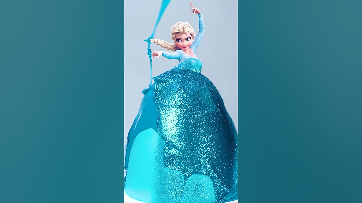 Amazing Tsunami Elsa Princess Cake Recipe #Shorts