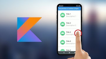 Creating a RecyclerView that handles Click Events in Android Studio (Kotlin 2020)