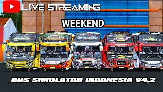 LIVE BUSSID V4.2 WEEKEND #bussimulatorindonesia #livestreaming #livestream #game