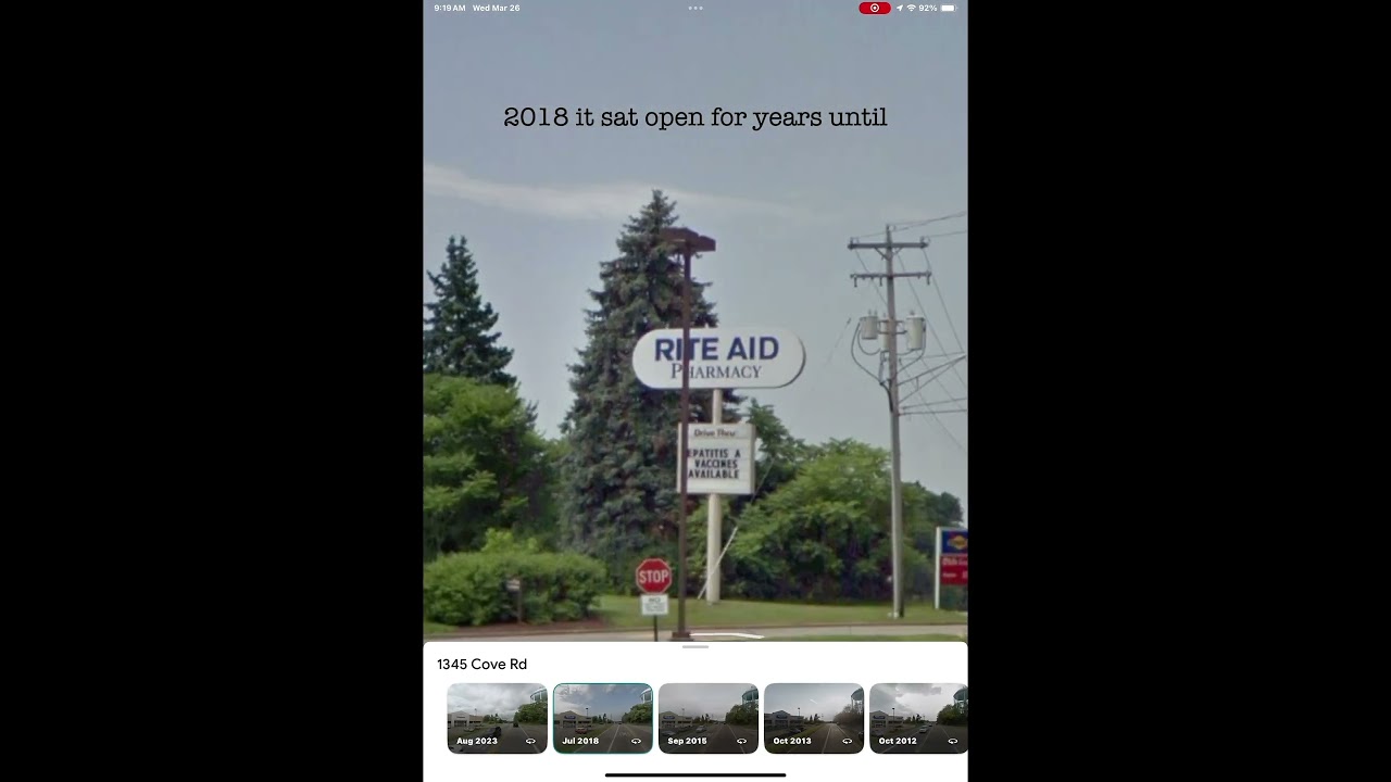 Abandoned rite aid Weirton West Virginia 