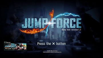Playing jump force beta for the first time!