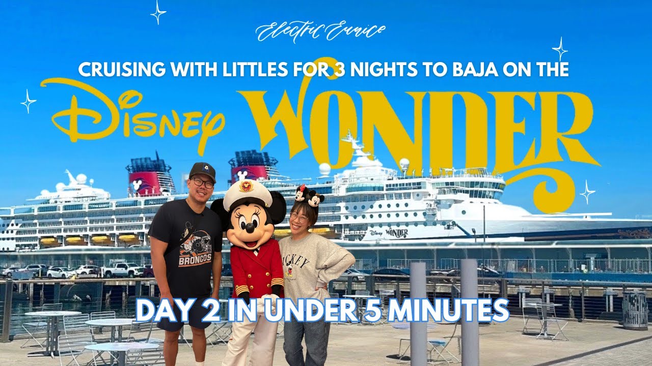 Disney Wonder 3 Day Cruise from San Diego to Mexico with littles: DAY 2 Under 5 Minutes!